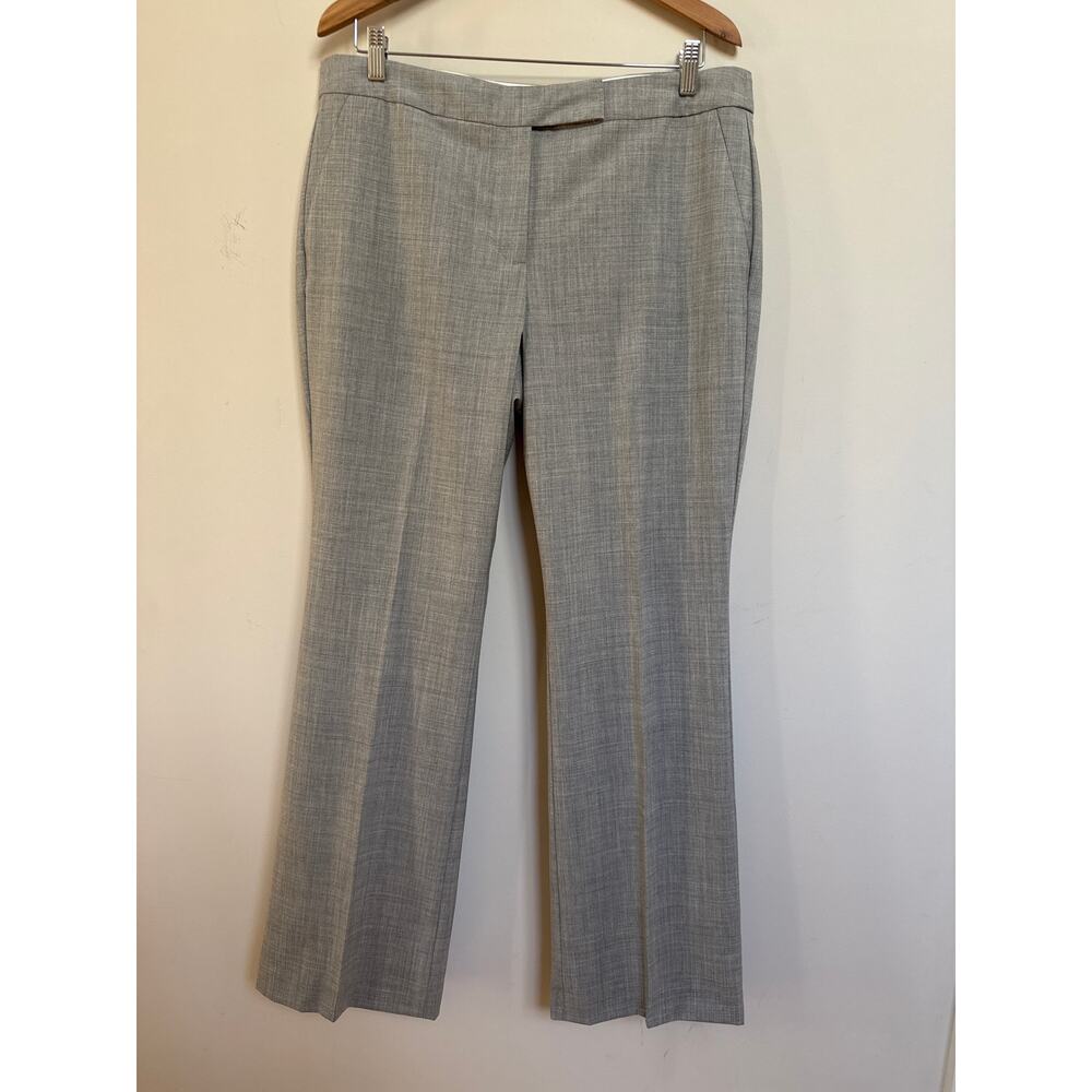 Talbots Signature Fit Pants Grey Size 14 Straight Leg Career Dress Business NWT